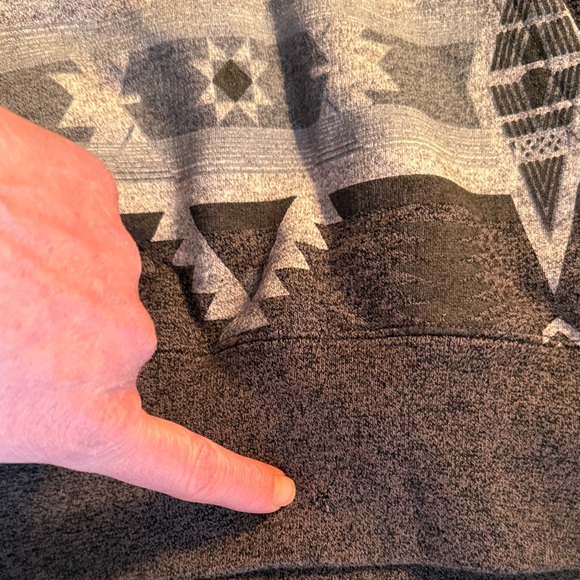 Pendleton Roots Aztec Charcoal Knit with Logo Patch - Picture 12 of 16